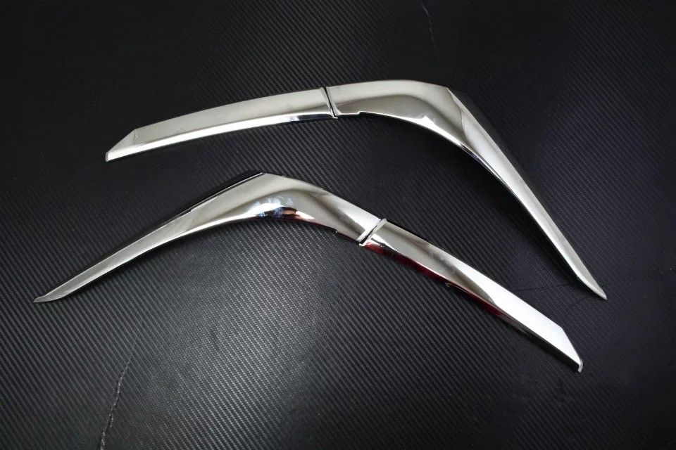 Plastic Car Headlight Covers , MITSUBISHI New Outlander 2016 2017 Chromed Decoration Parts Tail lamp Garnish