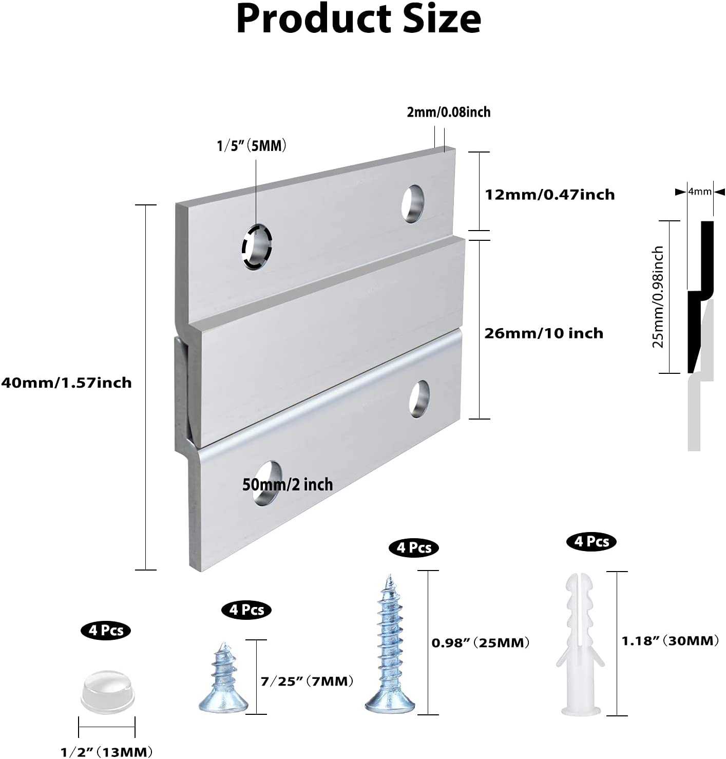 Versatile French Cleat Picture Hook Hanger Kit for Hanging Mirrors Pictures and Shelves