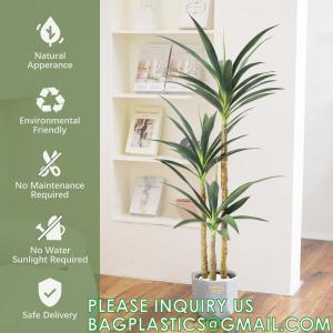 Buy cheap Artificial Tree 4.7Ft Faux Agave Plant with 3 Heads in Plastic Pot Fake Tree for Home Decor Indoor or Outdoor Office product