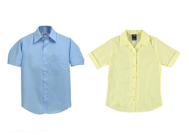 Popular Cool Cotton Teen School Uniform With Plastic Buttons For Primary School