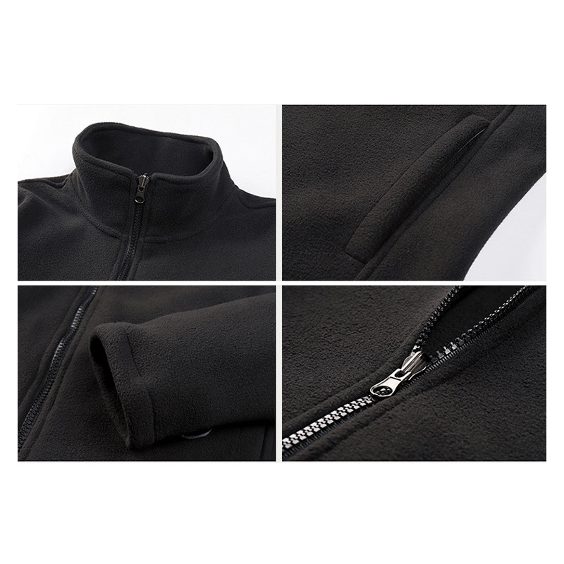 Full Zip Outdoor Windbreaker Jacket Winter Snow Coat Men'S Hooded Jacket With Pockets