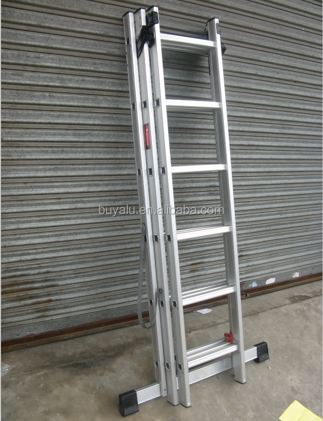Mutifunctional Aluminum Step Ladder Extention Combination Aluminum Ladder