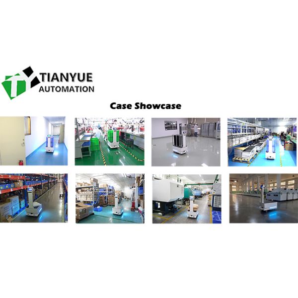 AGV Automated Guided Vehicle with 8h Battery Life 1m/s Travel Speed and ±10mm Navigation Accuracy