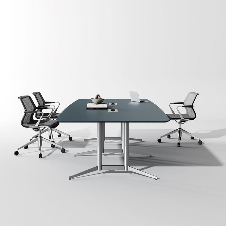4 Person Conference Room Table Set Melamine W1800mm Stain Resistant