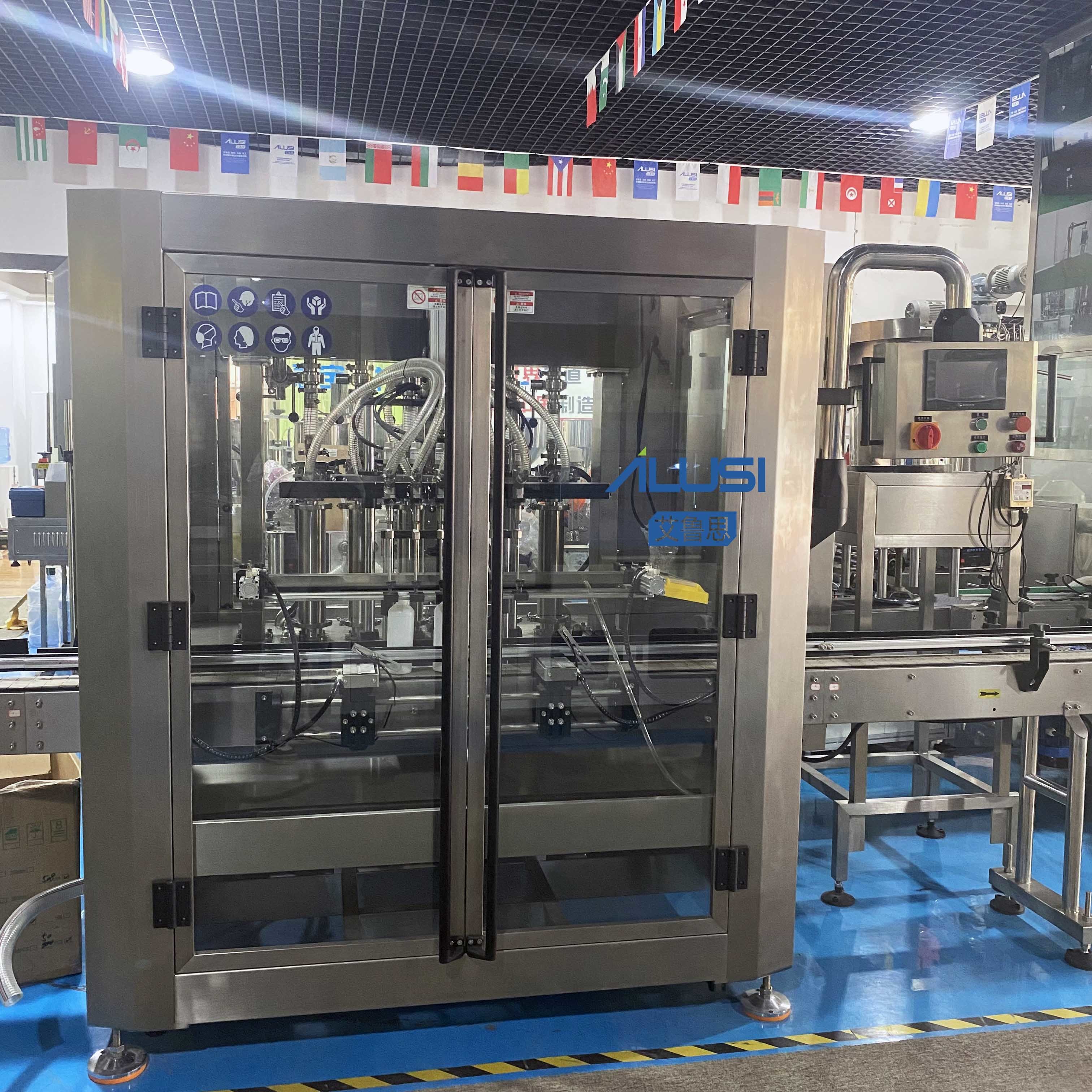 6 Heads Piston Pump Hand Sanitizer Filling Machine Line Shampoo Filling Machine