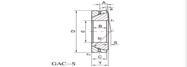 Angular Contact Spherical Plain Bearings GAC50S Steel Self Aligning GAC...S