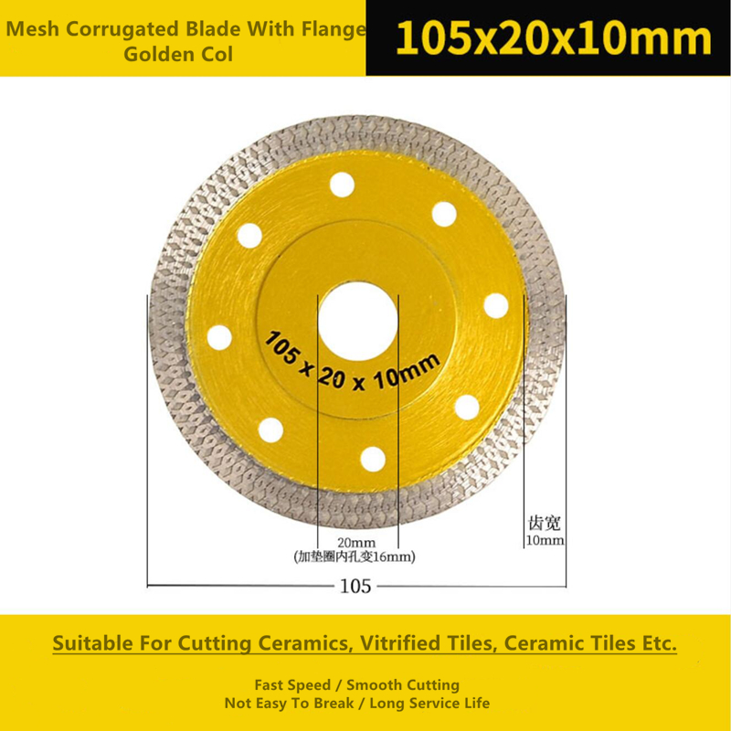 115mm Diamond Cut Circular Saw Blade Mesh Corrugated