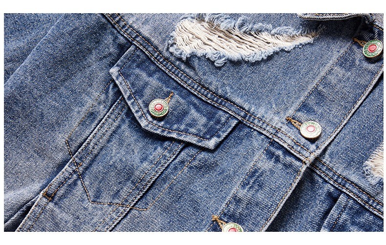 Swan Print Hole Cowboy Ladies Jackets Coats