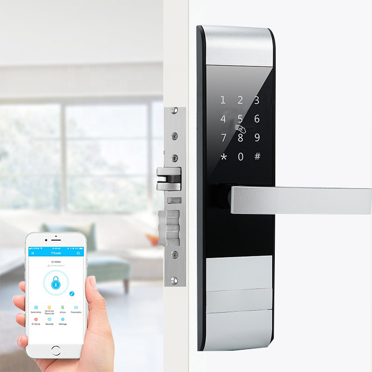 310mm App Controlled Door Locks TTlock Digital Password Lock