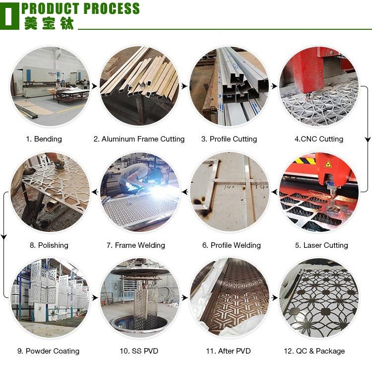 New Style Project Screen Stainless Steel Room Divider Decoration Hotel,Wall