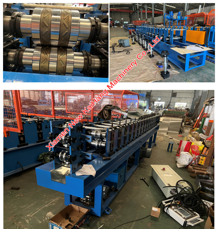 Track 100 Roof Roll Forming Machine Hydraulic Cutting For Stud, Stud and Track C purlin machine
