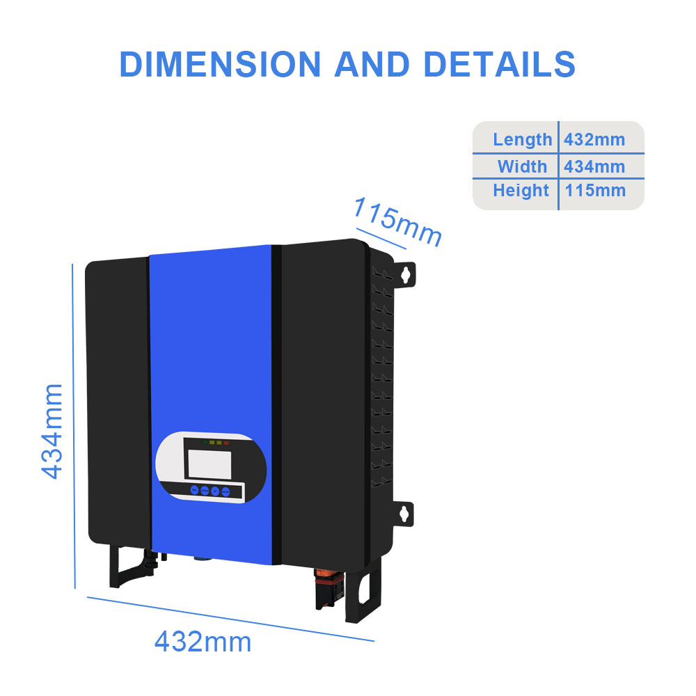 3.5 Kw Solar Inverter 24V Single Phase Hybrid Inverter110V/220V Overload Protection
