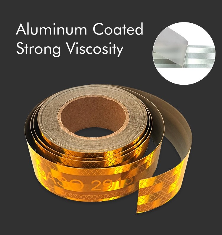 SASO 2913 Vehicle Conspicuity Reflective Tape Sticker For Saudi Arabia Truck Safety