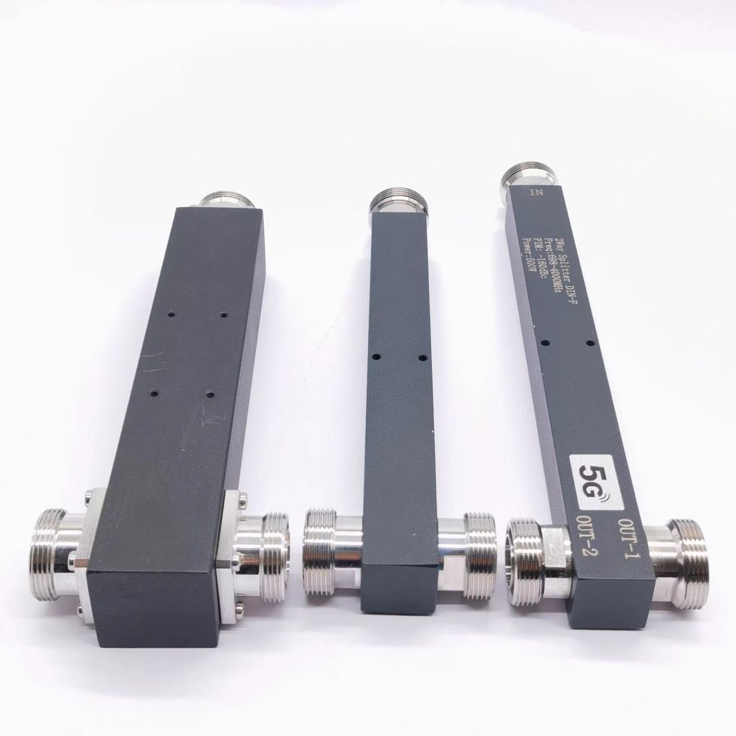 High Performance RF 2 Way Power Splitter 100W 350-3800MHz with SMA Female Connector Type 2 Way Power Splitter Widely Used for Base Station