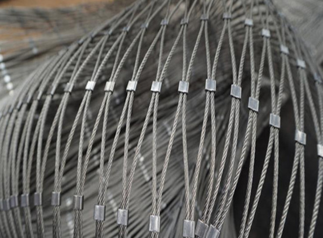 Black Strength Aviary Rope Netting Stainless Steel Mesh For Bird Cages