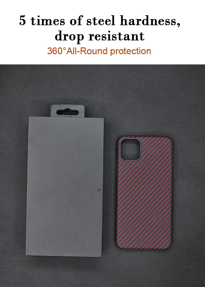 Strong Protective iPhone 11 Pro Max Aramid Phone Case Carbon Fiber Phone Case