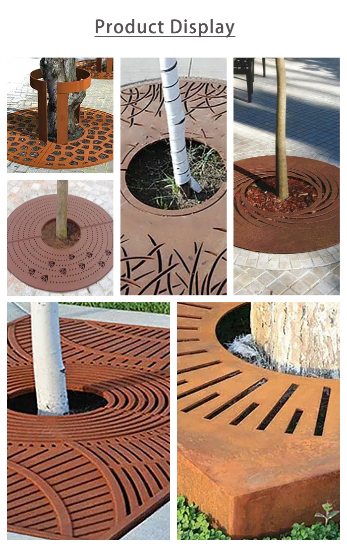 corten steel tree grate