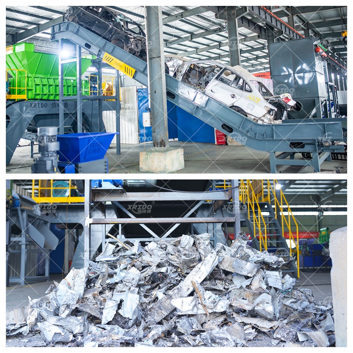 Large scale Scrap Car Crusher Scrap Bicycles Shredder Motorcycles Crusher