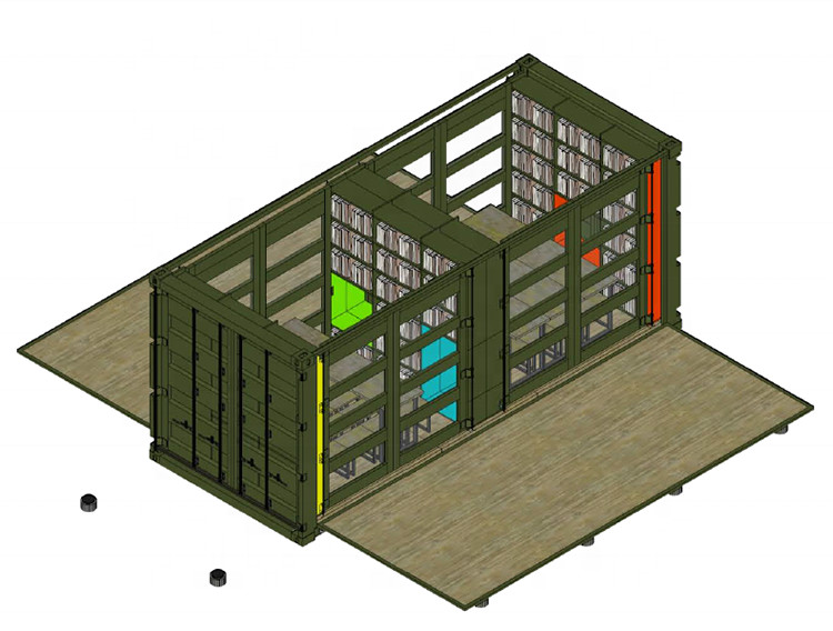 Luxury 20 SQM Restaurant 20ft Prefab Container Office