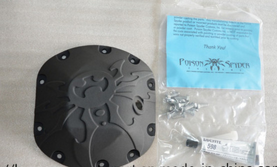 Poison Spider Style Front and Rear Axle Differential Cover for Jeep Jk Wrangler