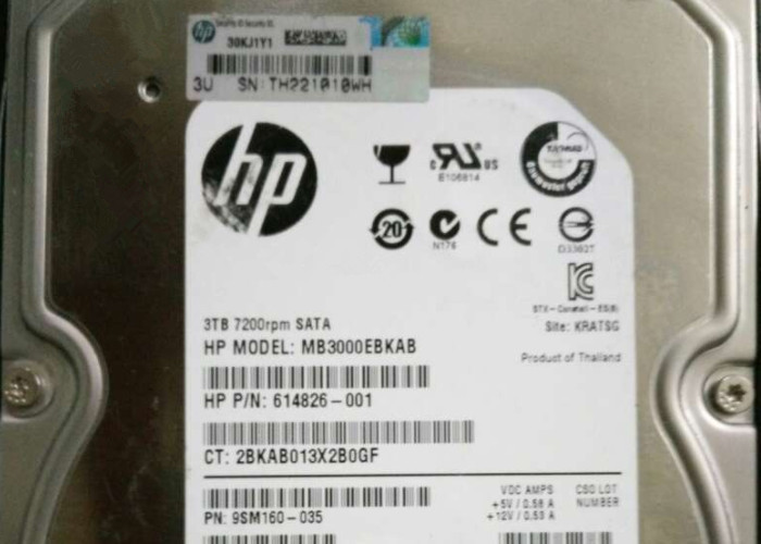 657736-001 HP Hard Disk 657587-001 614826-001 3TB 7.2 SATA ST33000650NS