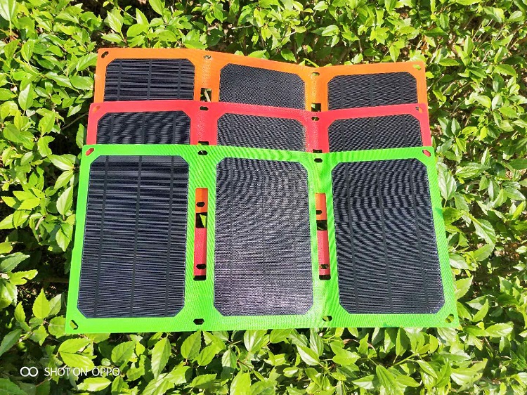 18W Portable Mini Solar Panels Waterproof Dual USB Charger For Outdoor Activities