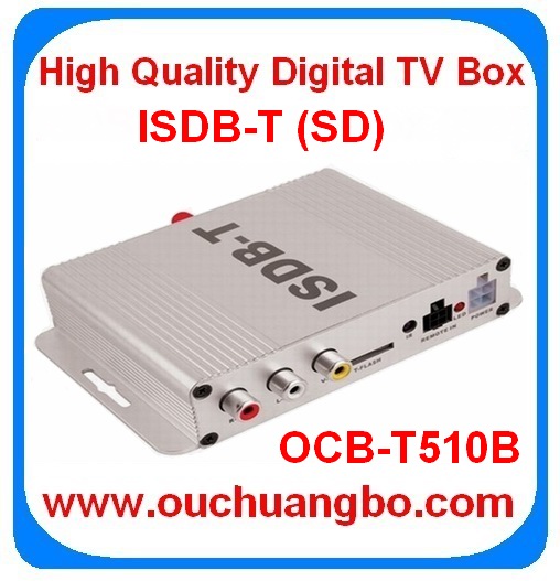 Ouchuangbo in stock ISDB-T Car TV Receiver LCD TV /TFT LCD digital TV Box cheaper price