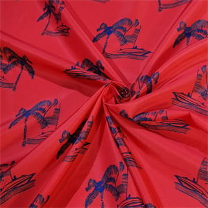 70gsm Calendering 100 Woven Polyester Fabric Lamination Printed For Jackets