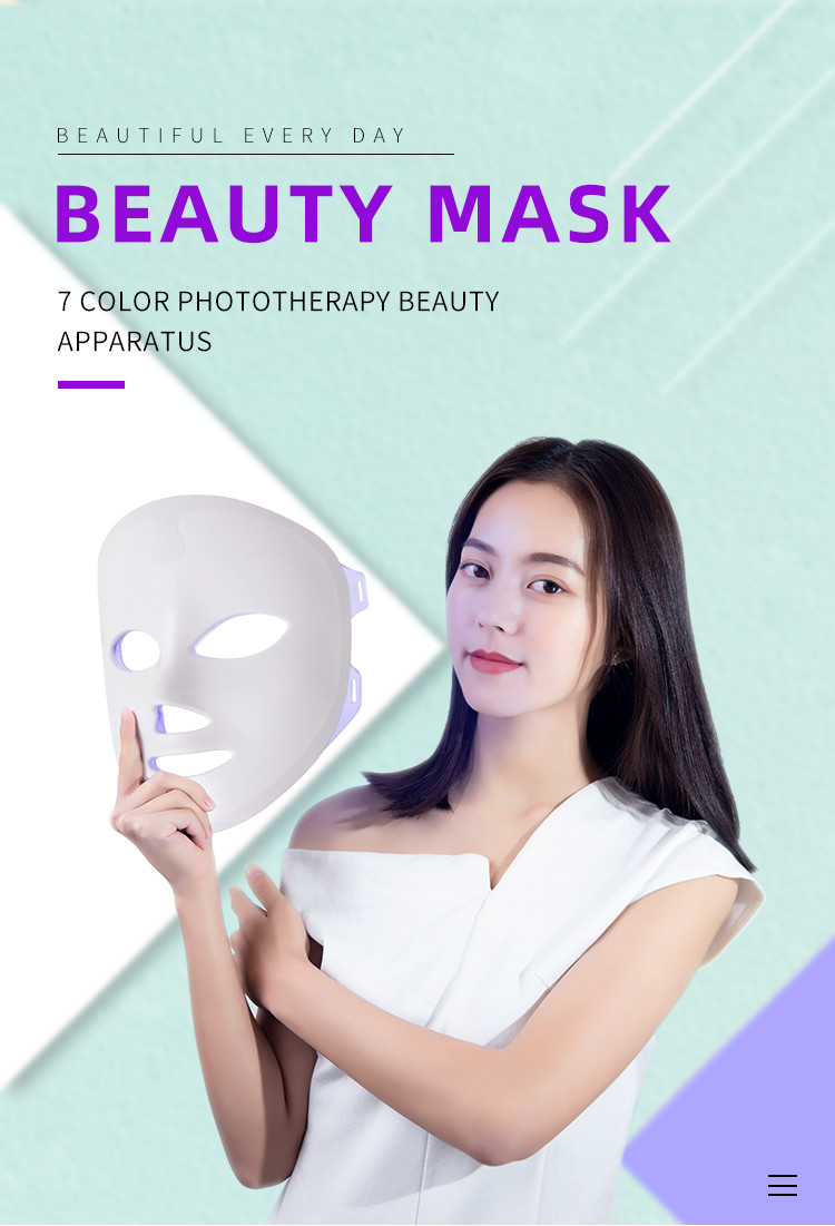 Pdt Led 7 Color Photon Therapy Skin Facial Rejuvenation Machine Red Light Photodynamic Skin Beauty Care Equipment