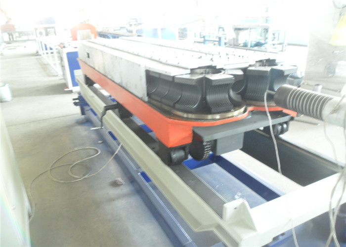 Plastic Corrugated Pipe Production Extrusion Line , Drain Pipe Washing Machine