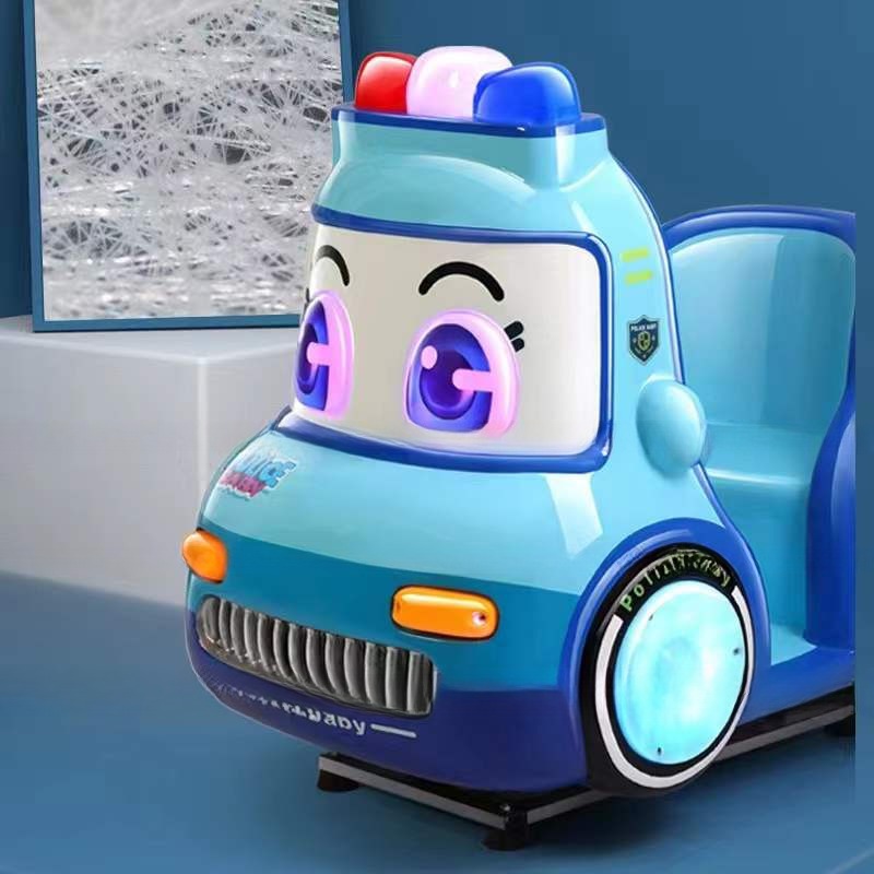 Rocking Machine Coin-operated Rocking Car Supermarket Children's Playground Commercial Electric Fiberglass Coin Pusher >3 Years