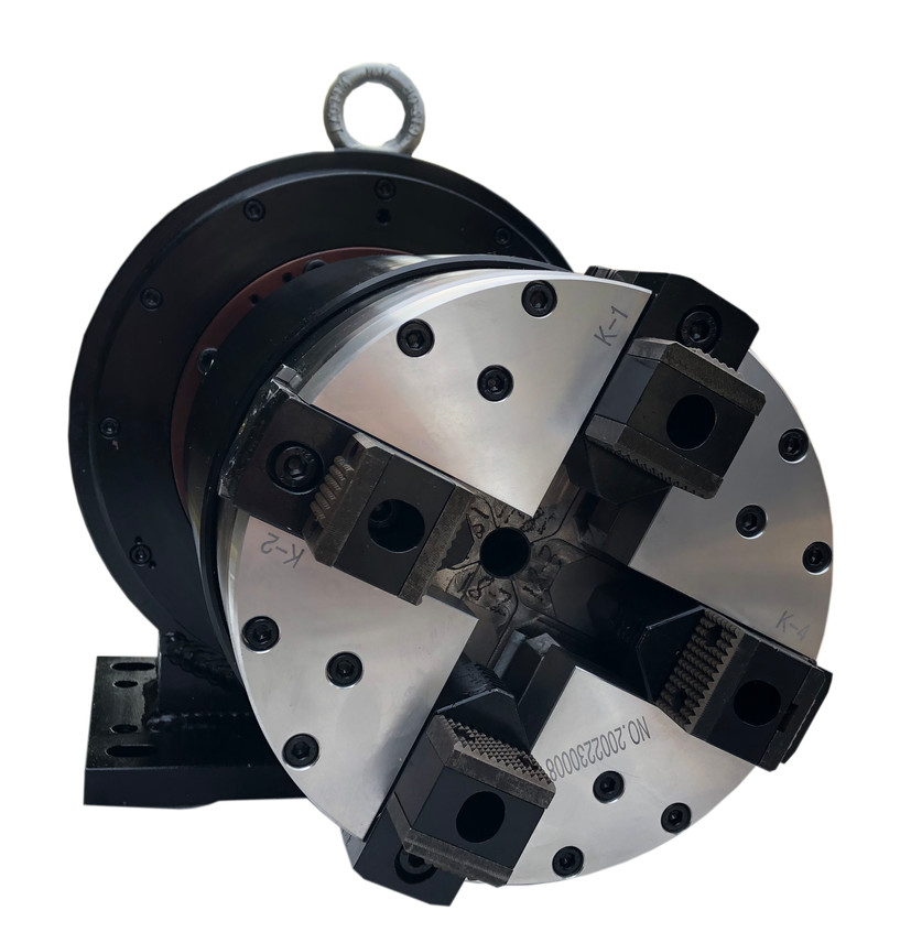 500rpm Chuck Rotary Attachment , Pneumatic Chuck For CNC Lathe