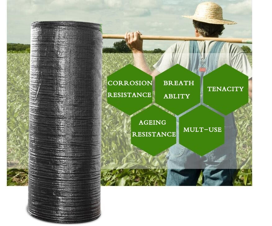 Horticulture 2mm Reflective Plastic Weed Barrier 500ft Stop Weeds Membrane