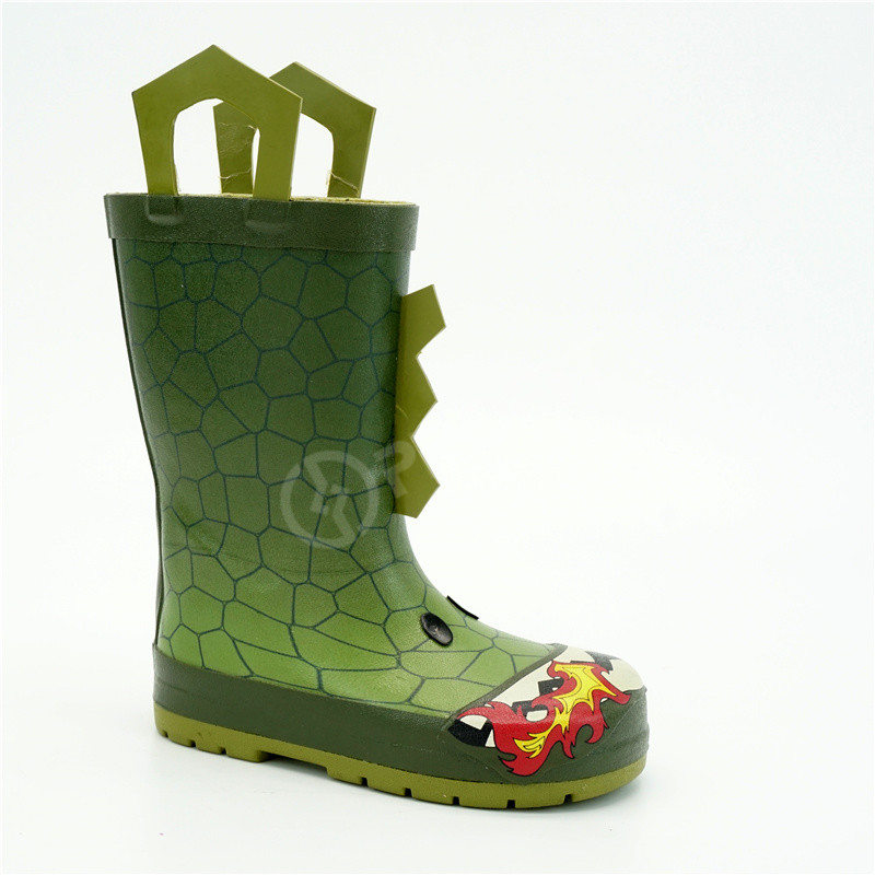 Kids Cute Rubber 3D Pink Unicorn Printed Rain Boots Skid Resistant