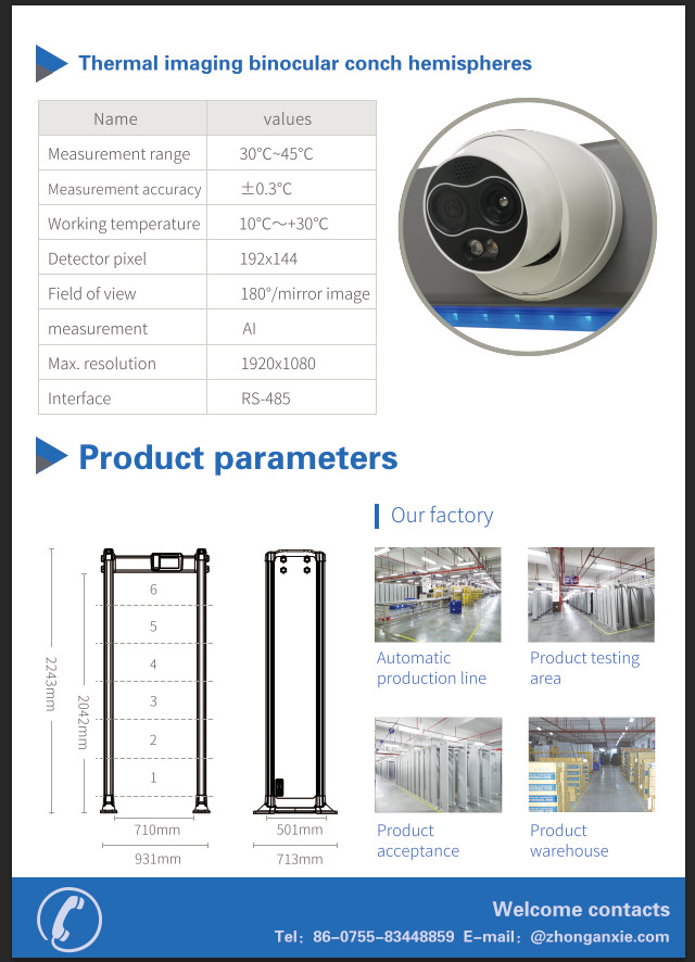 33 zones Walk-through metal detector Gate High Precision Door frame Metal Detector for metro station