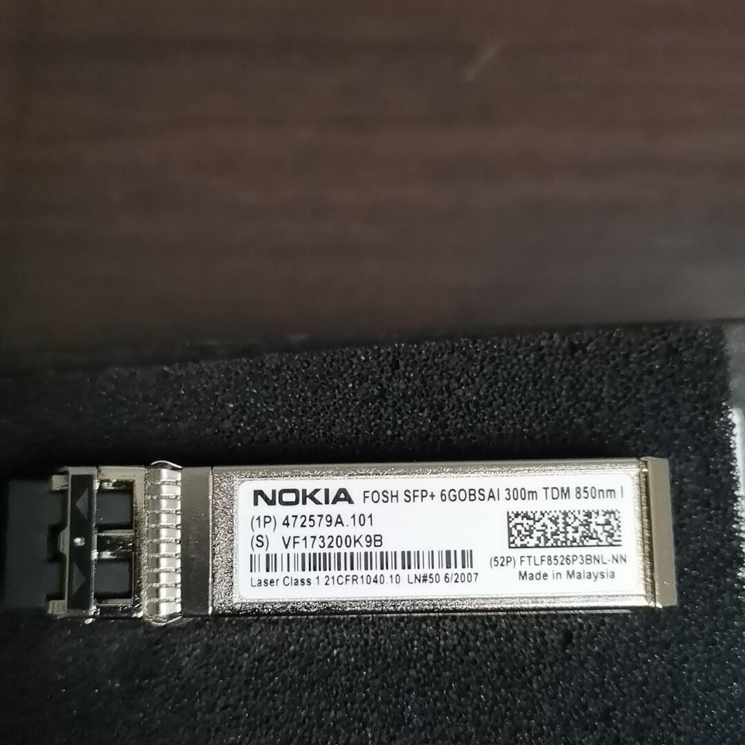 Original Nokia FOSH Optical SFP H 850nm 6G 300m MM 472579A Optical Module
