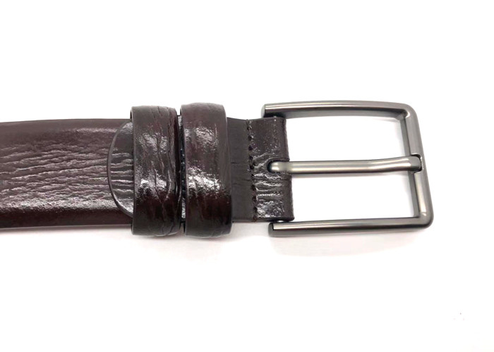 Alloy Pin Buckle Mens Leather Dress Belt , Casual Jeans Belt 100-140 Length