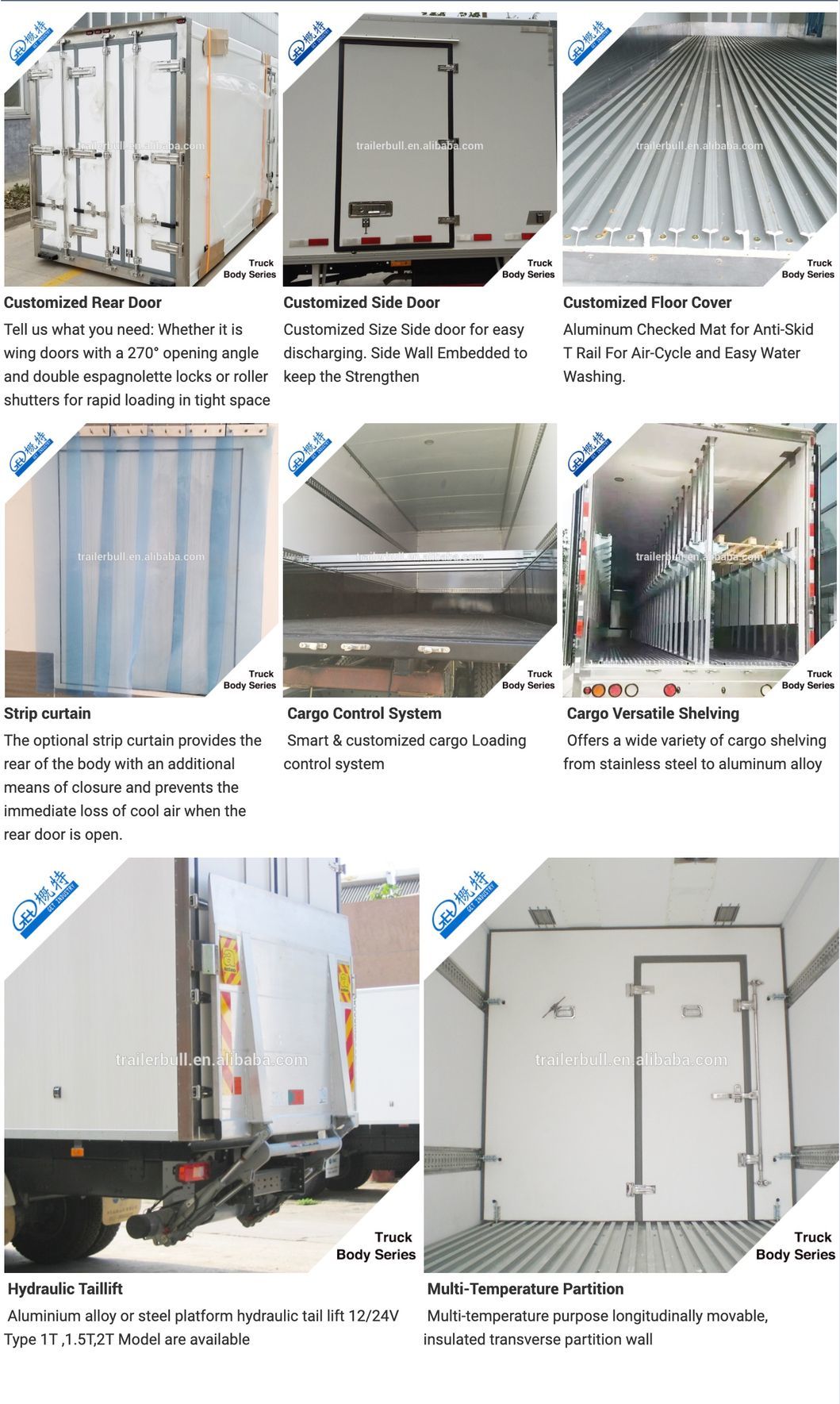 40FT 2 Axles Frozen Meat FRP Coating PUR Refrigerated Semi Trailer with Thermoking Carrier Refrigerator Units for Fresh Milk and Fruits