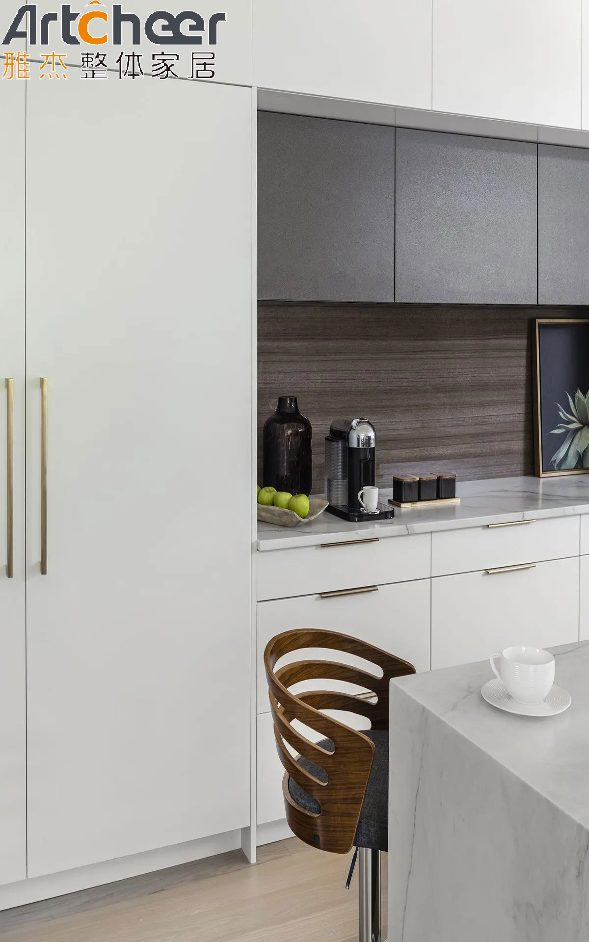 Modular Kitchen Cabinets Eco-Friendly Plywood for Modern Villa Kitchen Storage Design