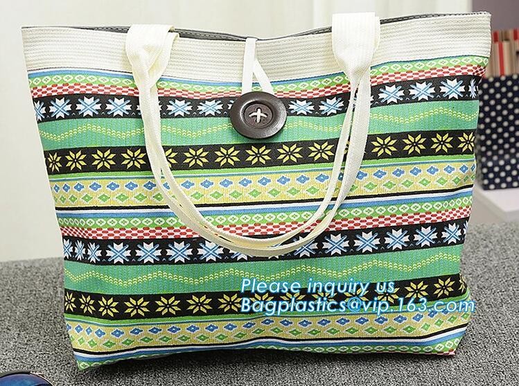 Reusable 100% Cotton Canvas Bag Canvas Tote Bags Convenient Environmentally Grocery Shopping Bags,zipper canvas bag cott