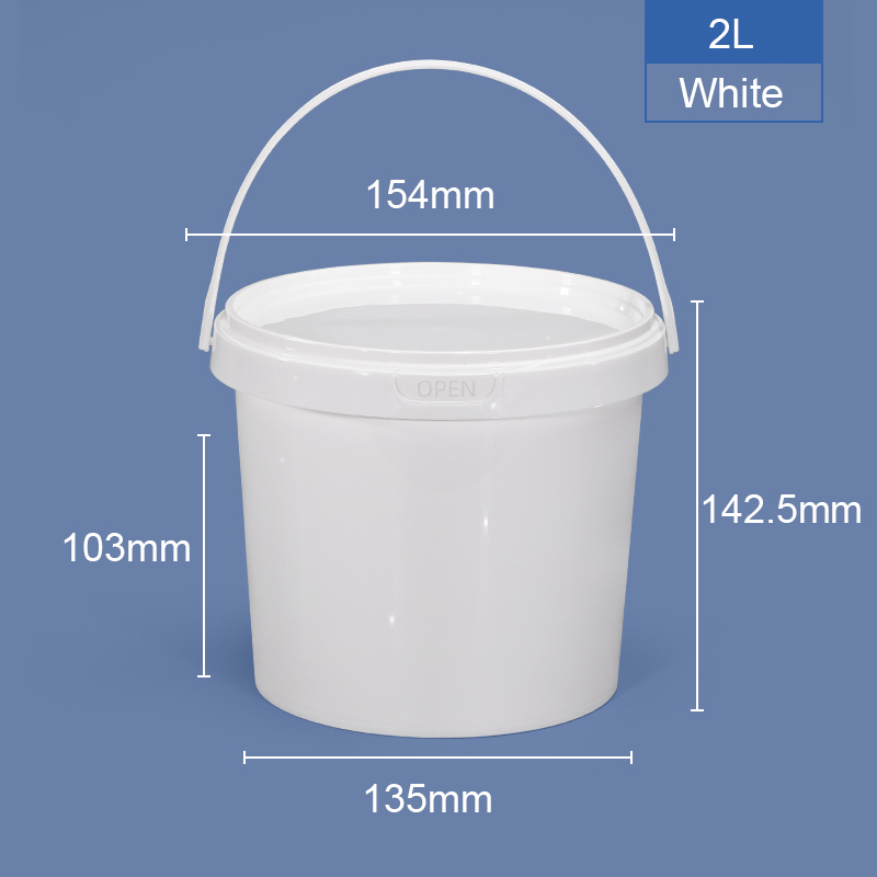 Reusable Ice Cream Cup with Lid and Handle Food Packaging Custom Logo Printed PP Plastic