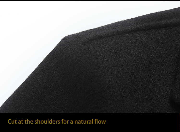 Sustainable and Grade Men's Double-Sided Cashmere Coat for Winter Business Casual