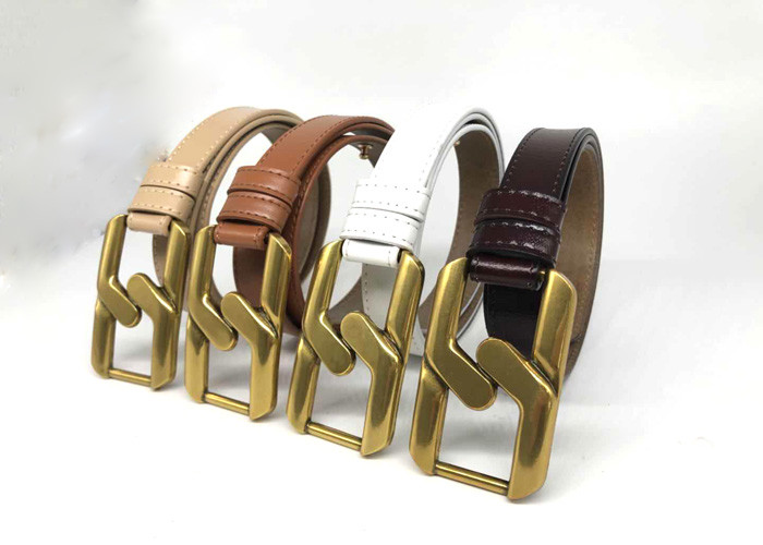 Metal Buckle 90cm Women's Fashion Leather Belts For Jeans