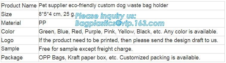 High Quality Eco-friendly Degradable Fashion With Printing Doggy Pet Dog Waste Poop Bags, Eco friendly pet dog waste poo