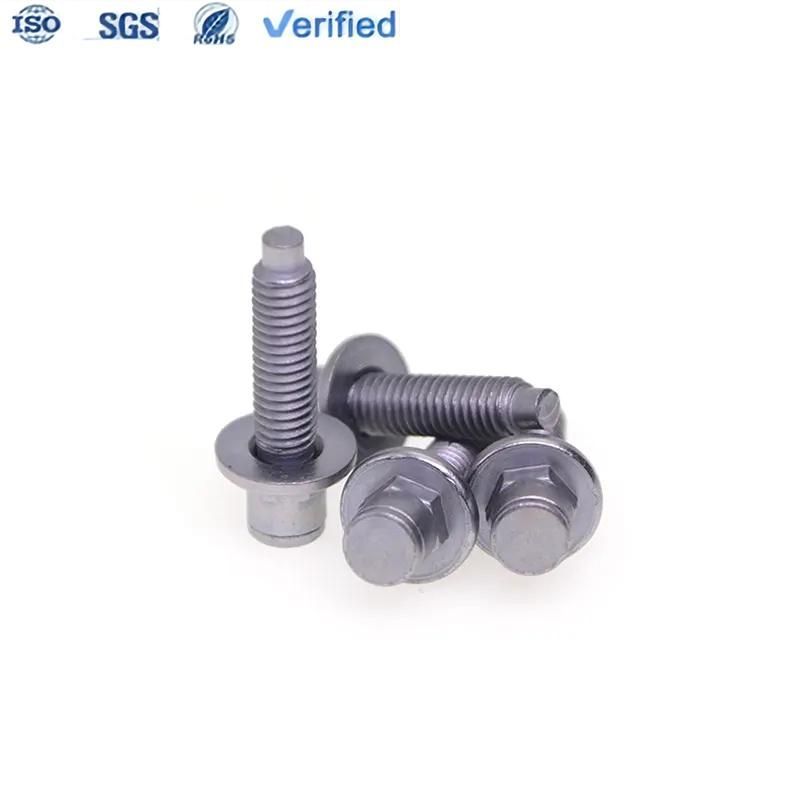 Factory Custom M6 Non-Standard Bolt with Hexagon Rivet Nut Carbon Steel Zinc Nickel Alloy Bolt