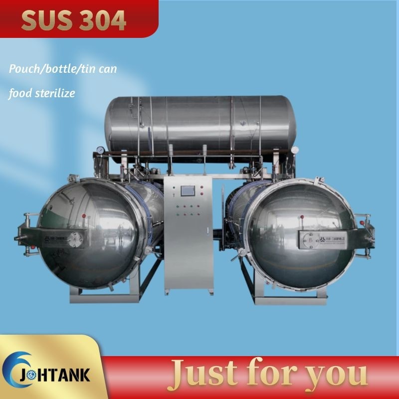 Water Immersion Autoclave Retort Sterilizer For Vacuum Flexible Package Food