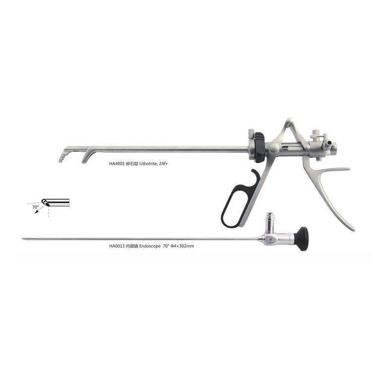 Medical Urology Instruments Lithotriptoscope Curved Head Lithotrite