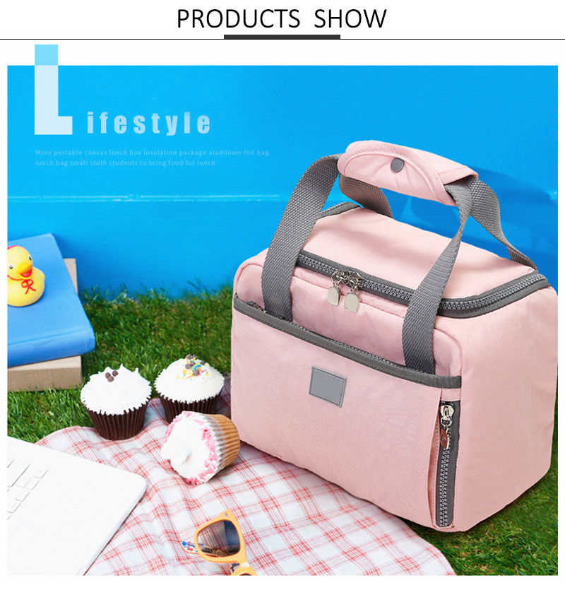 Travel Reusable Picnic Tote Insulated Lunch Cooler Bags