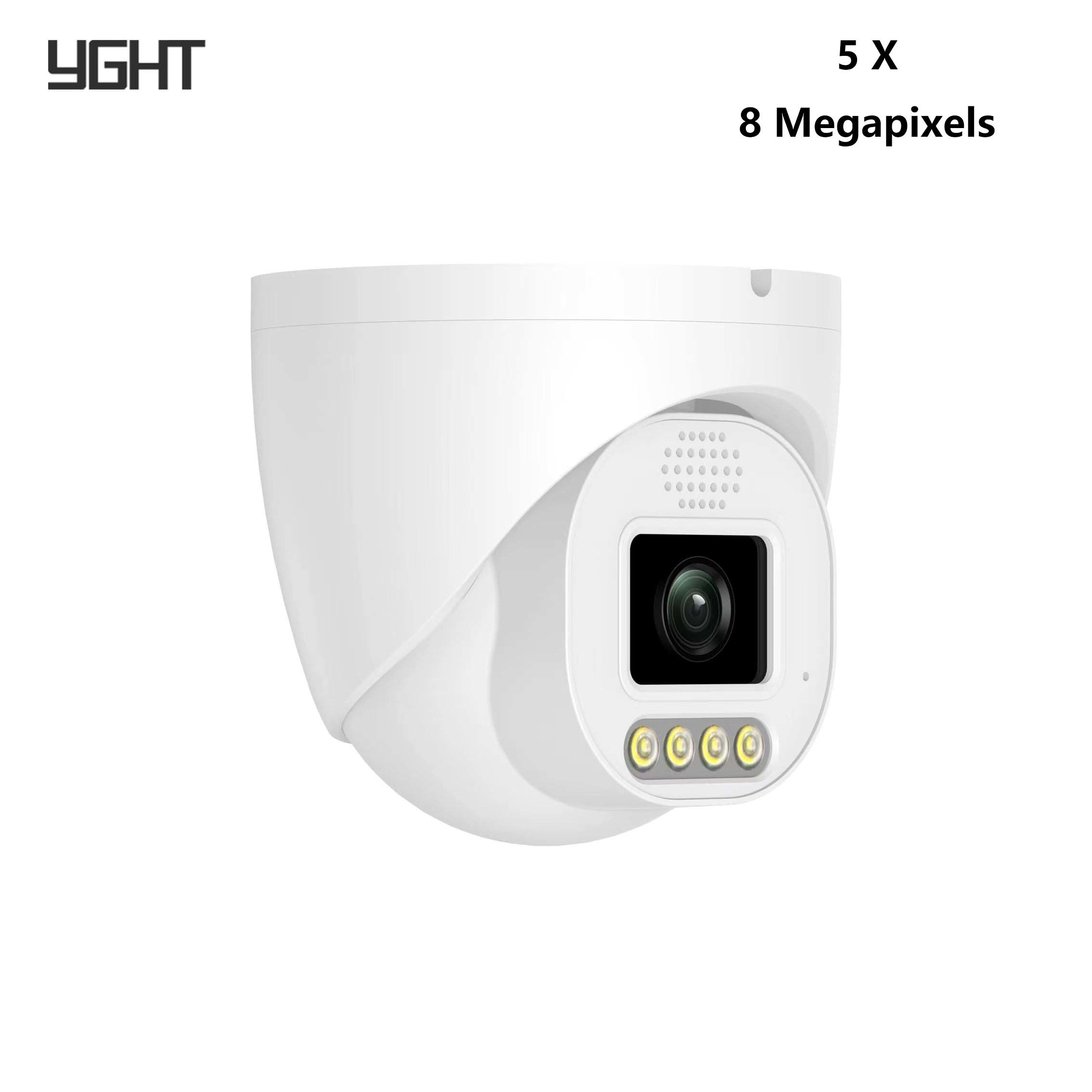 8MP POE Night Vision IP Waterproof PTZ Camera Pan Tilt Zoom Humanoid Detection