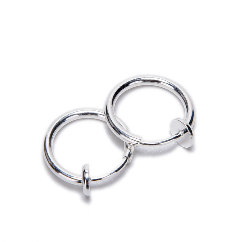6 Colors New 2 PCS Clip on Boby Nose Lip Ear Fake Piercing Rings Stud Punk Goth False Hoop Earrings Septum